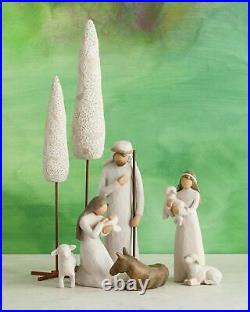 Willow Tree Nativity, sculpted hand-painted nativity figures, 6-piece set