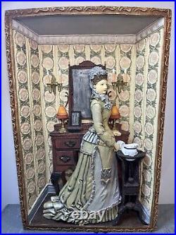 Woman Olden Day Setting Wall Art Figurine Collectable Display