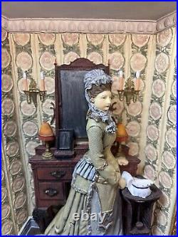 Woman Olden Day Setting Wall Art Figurine Collectable Display