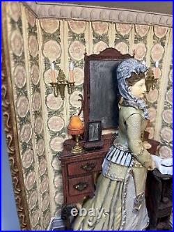 Woman Olden Day Setting Wall Art Figurine Collectable Display