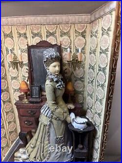 Woman Olden Day Setting Wall Art Figurine Collectable Display