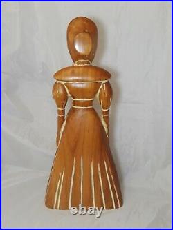 Wooden Carved Figures Folk Sculptures Sarreid 22.5 23 Tall