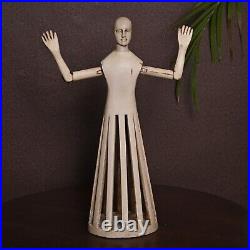 Wooden Hand Craved Santos Doll Figurine Mannequin doll Statue Sculpture 17 Inch