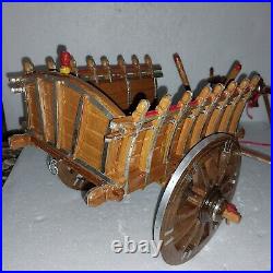 Wooden Khatola Handicraft Bullock Cart/Bailgadi Showpiece Home Decor Antique set