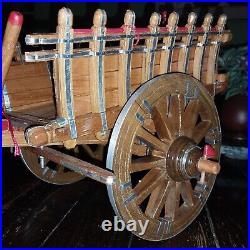Wooden Khatola Handicraft Bullock Cart/Bailgadi Showpiece Home Decor Antique set