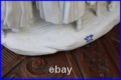 XL Porcelain bisque figural group after Boizot Sevres porcelain rare statue